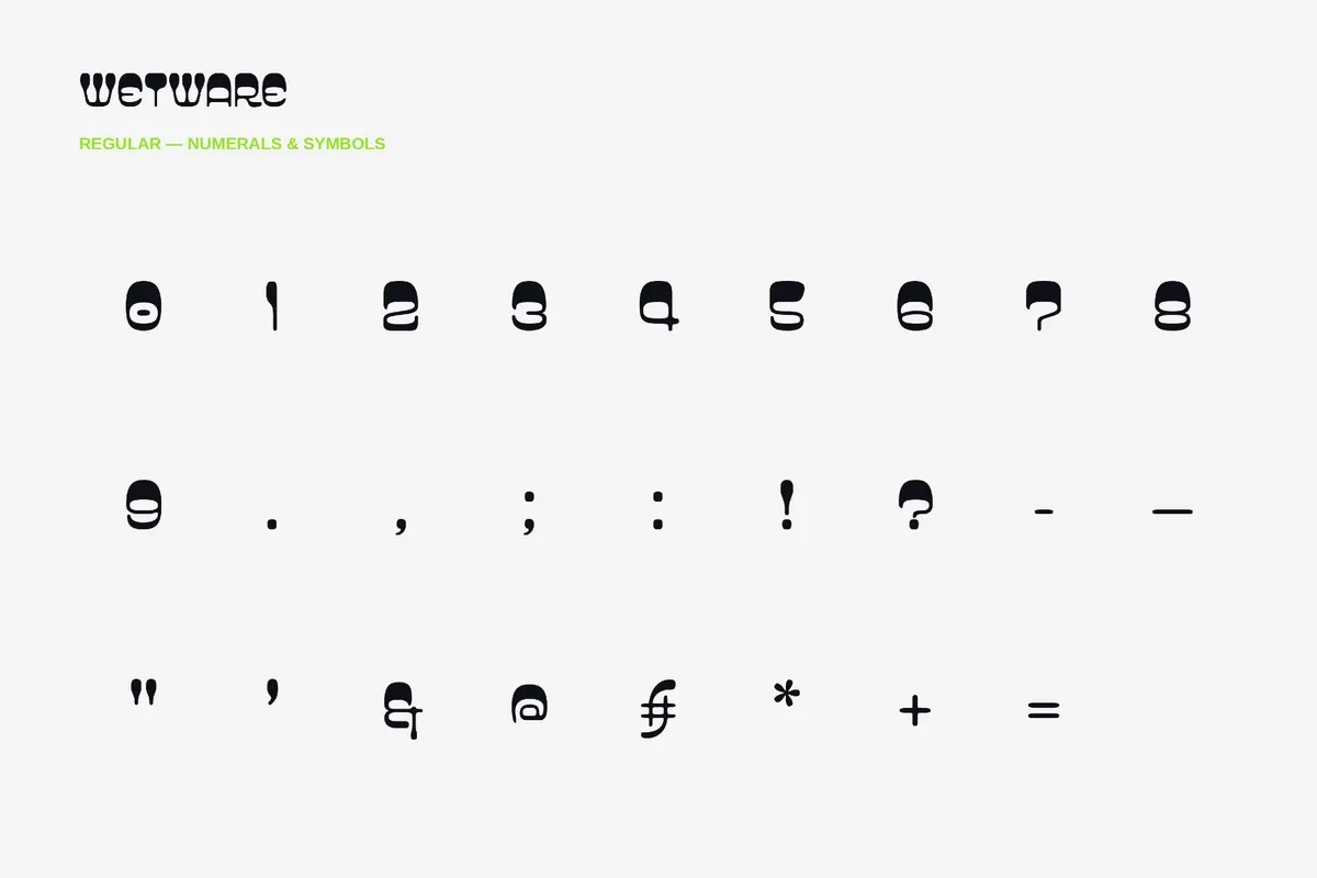 Wetware - Modern Groovy Font