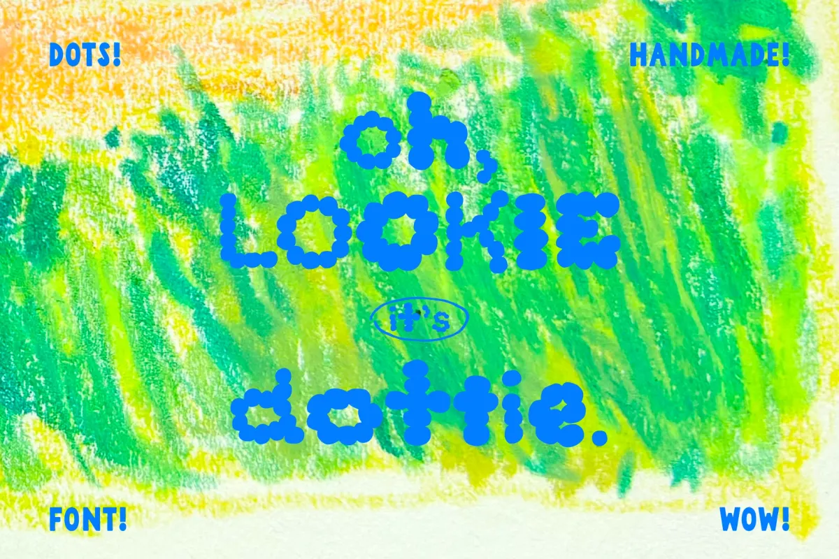 Dottie - Hand-Lettered Dot Font