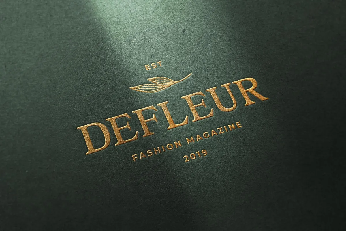 Craft Paper Logo Mockup