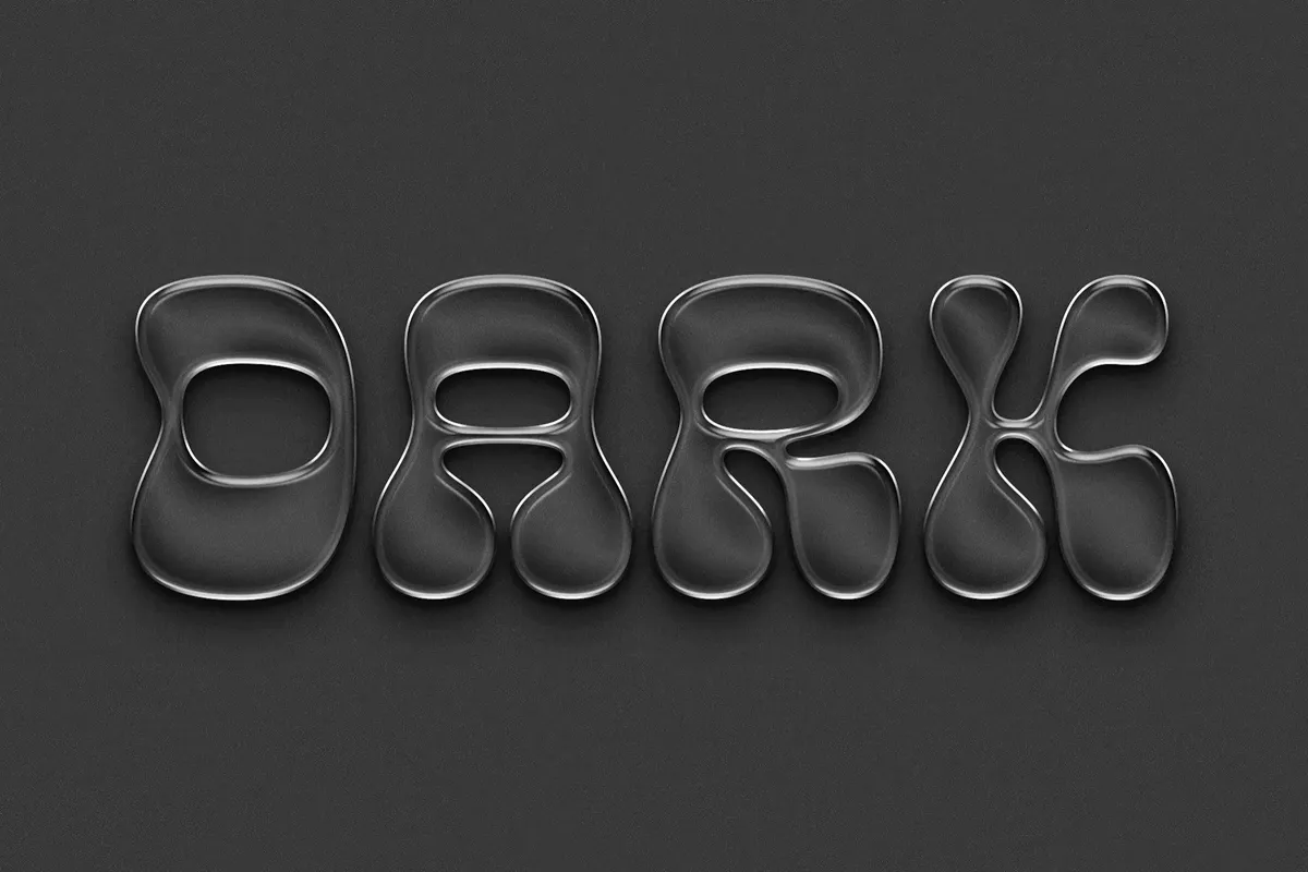 Plastic Glass Text Effect