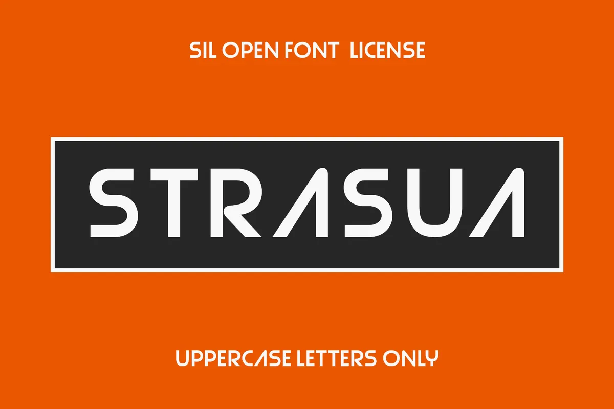 Strasua - 70s Industrial Font