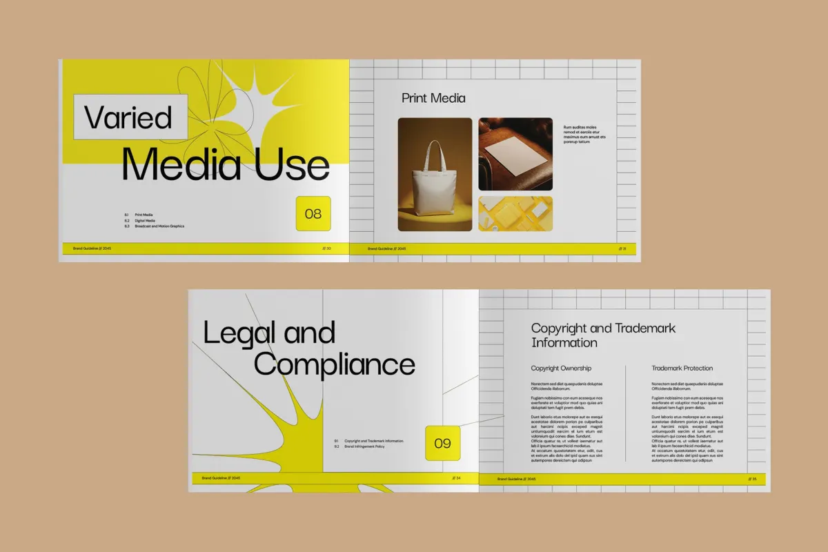 Brand Style Guidelines Template InDesign