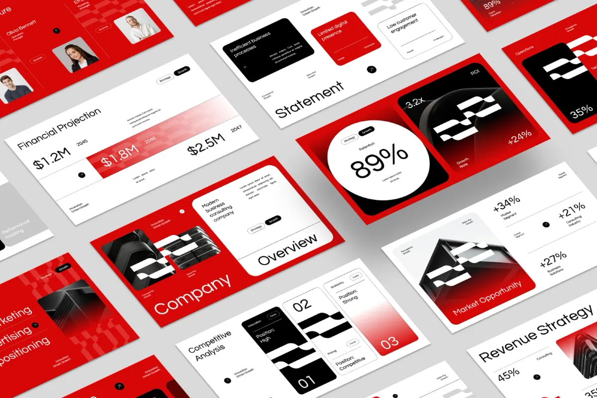 Modern Business Plan Presentation - Google Slides