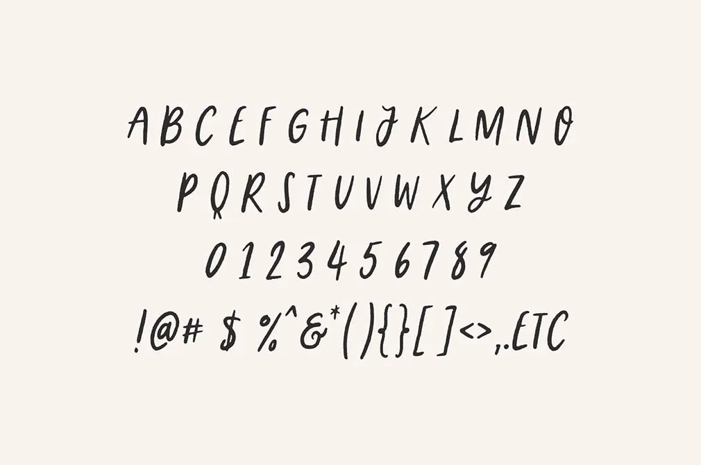 Morning Routine Handwritten Font