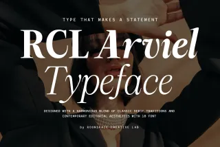 RCL Arviel – Modern Editorial Serif Font Family
