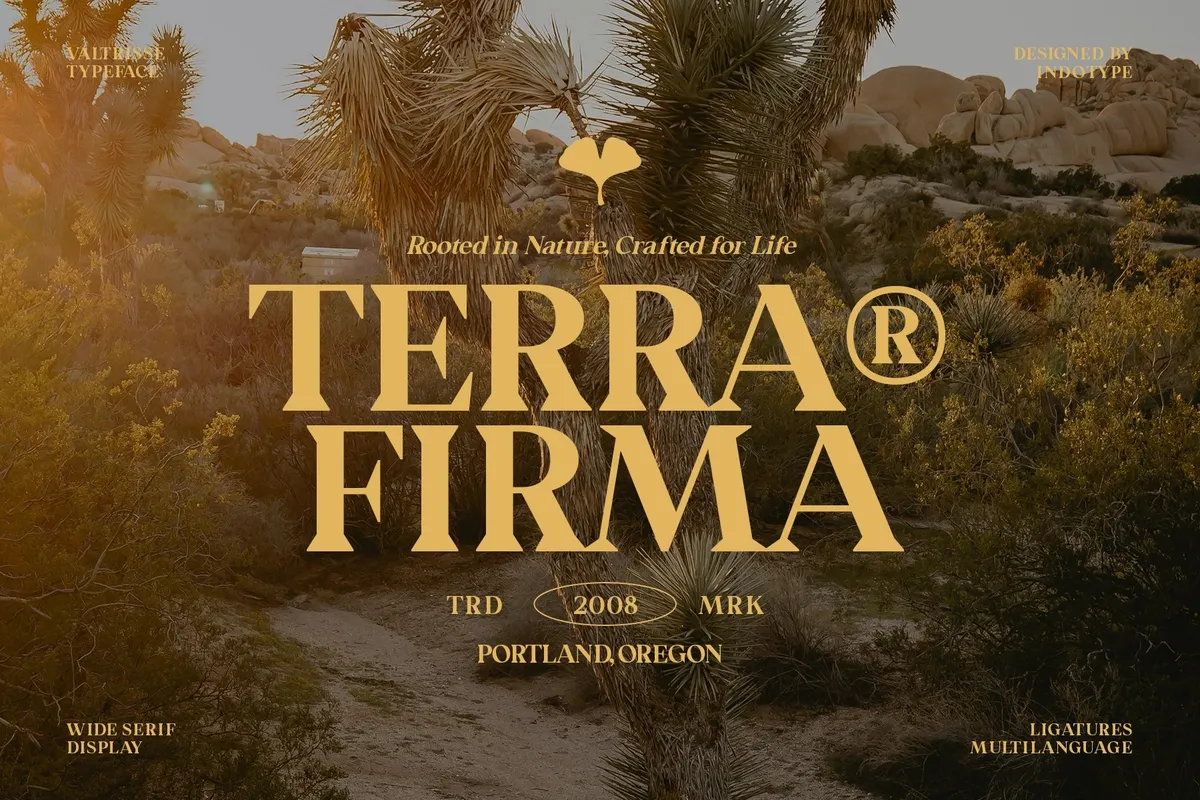 Valtrisse - Wide Serif Display Font
