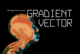 Gradient Vector - Tech Font
