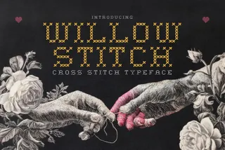 Willow Stitch - Cross Stitch Font