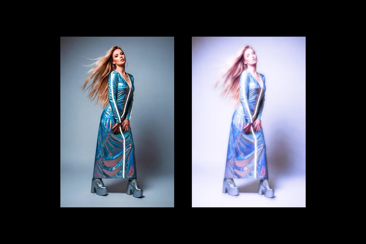Y2K Glowing Photo Effect