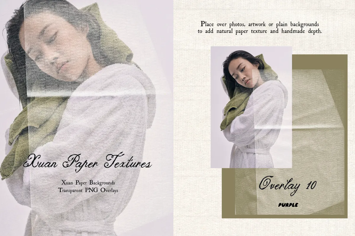Xuan Paper Textures & Overlays