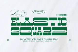 ELASTIC SQUARE — Display Font