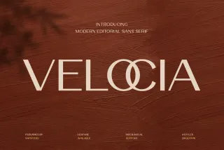 Velocia - Modern Editorial Sans Font