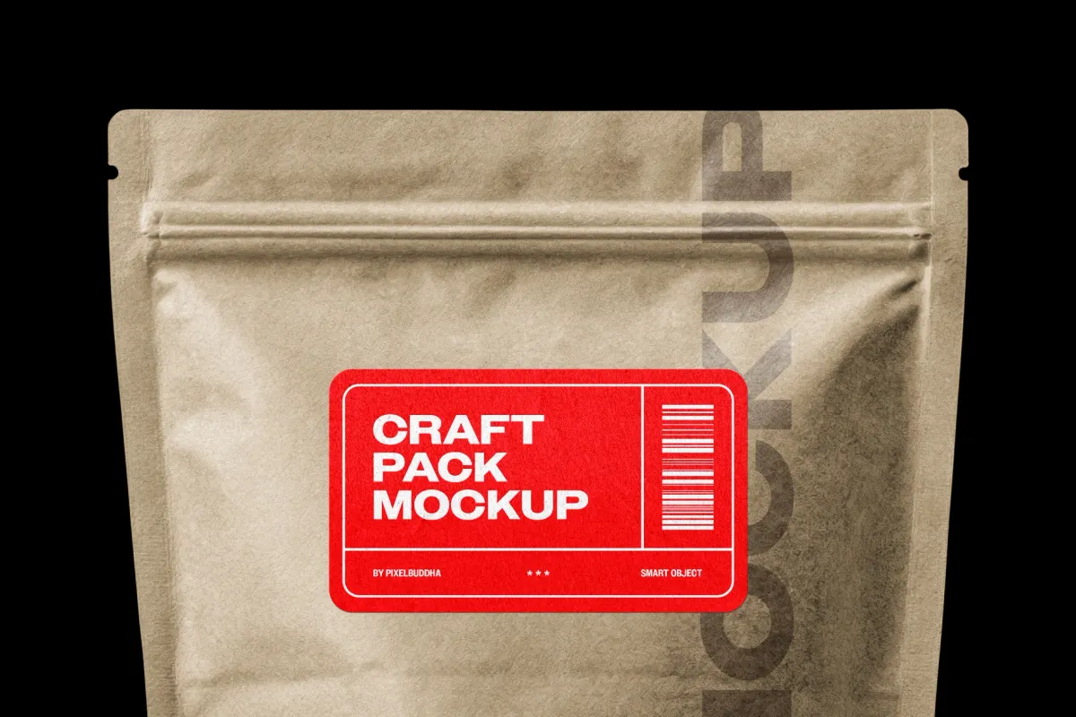 Craft Package Bag Mockup