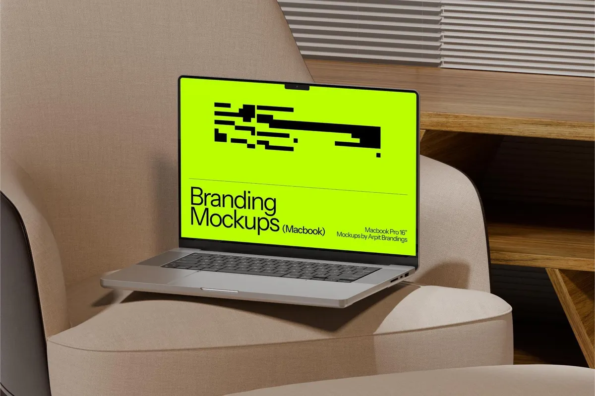Office MacBook Pro Mockup