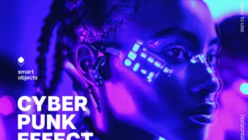 Bright Cyberpunk Photo Effect