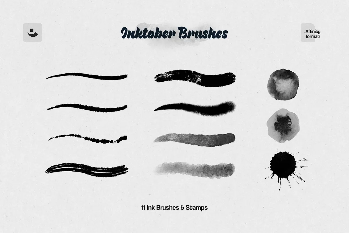 Inktober Affinity Designer Brushes