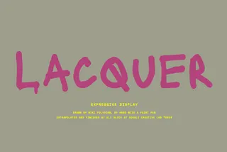 Lacquer - Free Dripping Marker Font