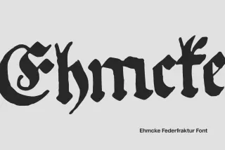Ehmcke Federfraktur | Blackletter Font