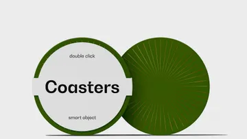 Round Coasters Mockup Vol.4