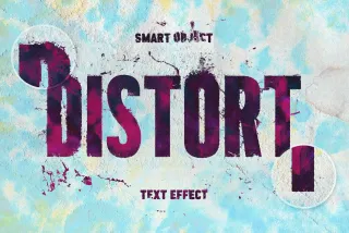 Paper Distortion Text Effect