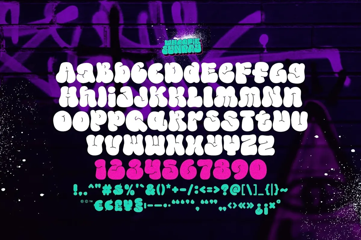 Whoopie Sunday — Bubble Graffiti Font