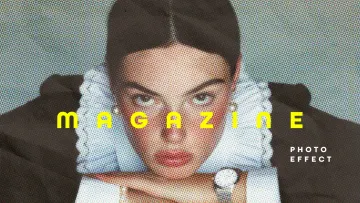 Magazine Halftone Photo Effect