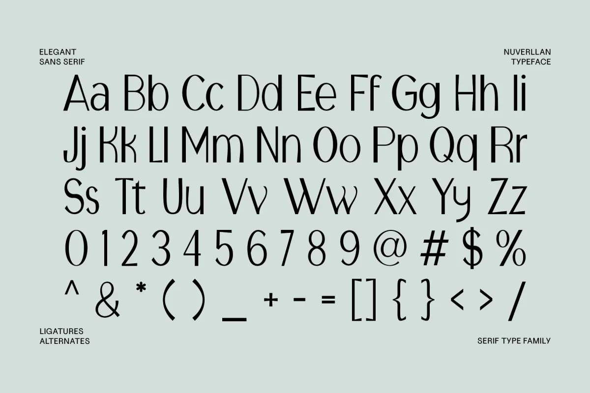 Nuvellan - Elegant Sans Serif Font