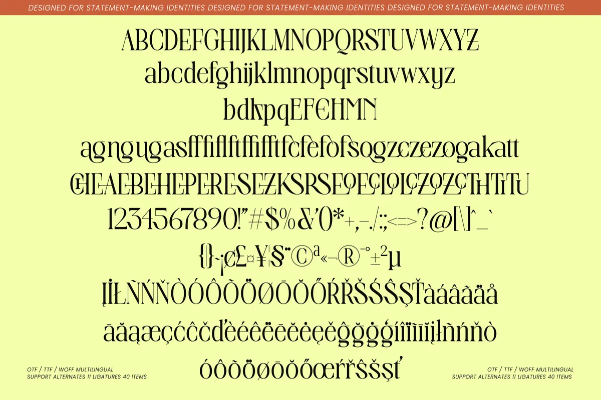 Valentine - Elegant Editorial Serif Font