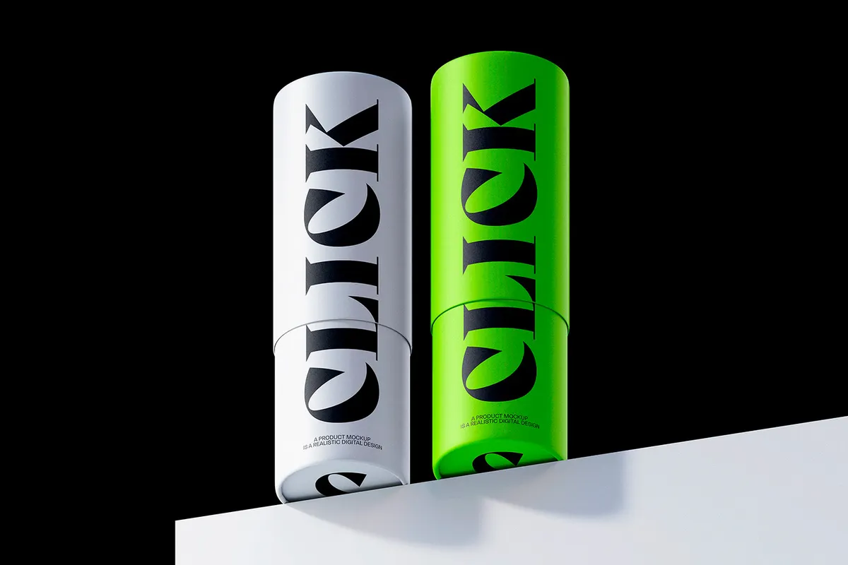 Paper Tube Mockup Set