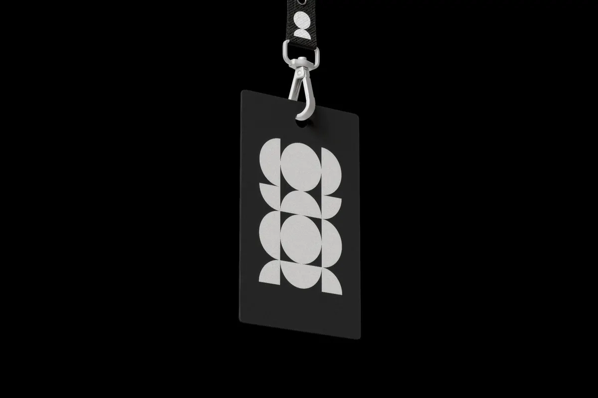 Hanging ID Card Mockup