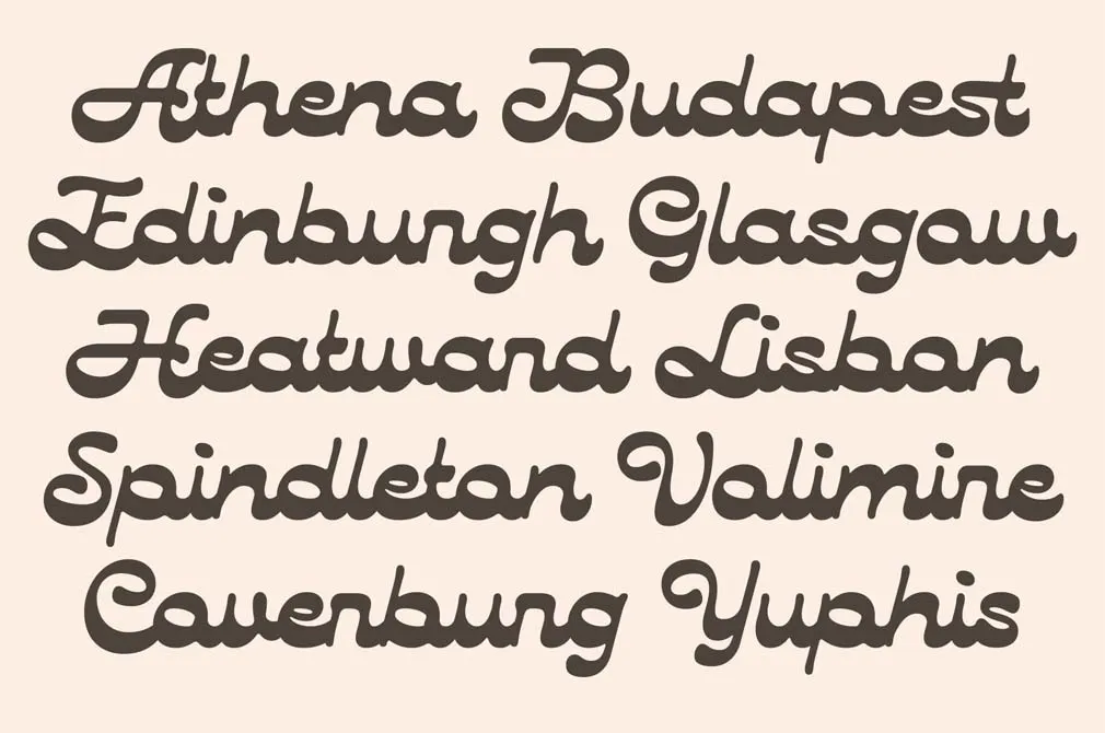 Lautren | Reverse Contrast Script