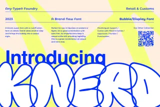 KNERD Bubble Font