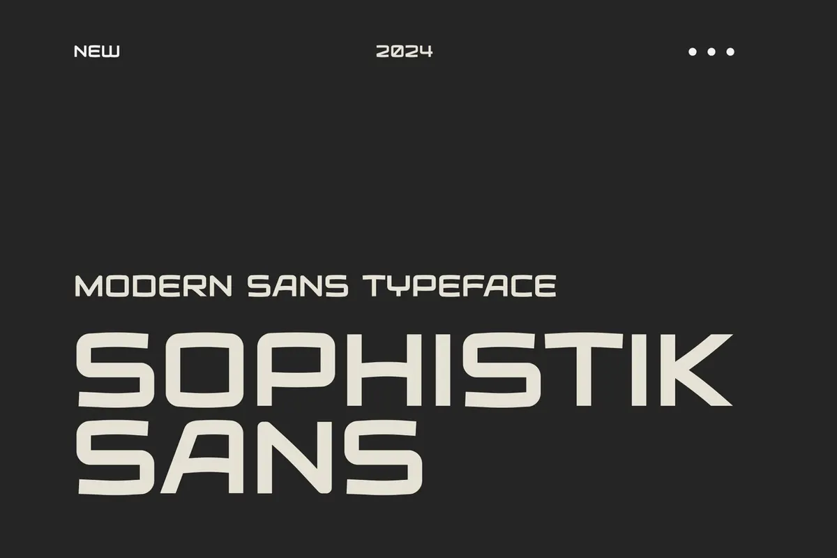 Sophistik Sans - Modern Sans Typeface