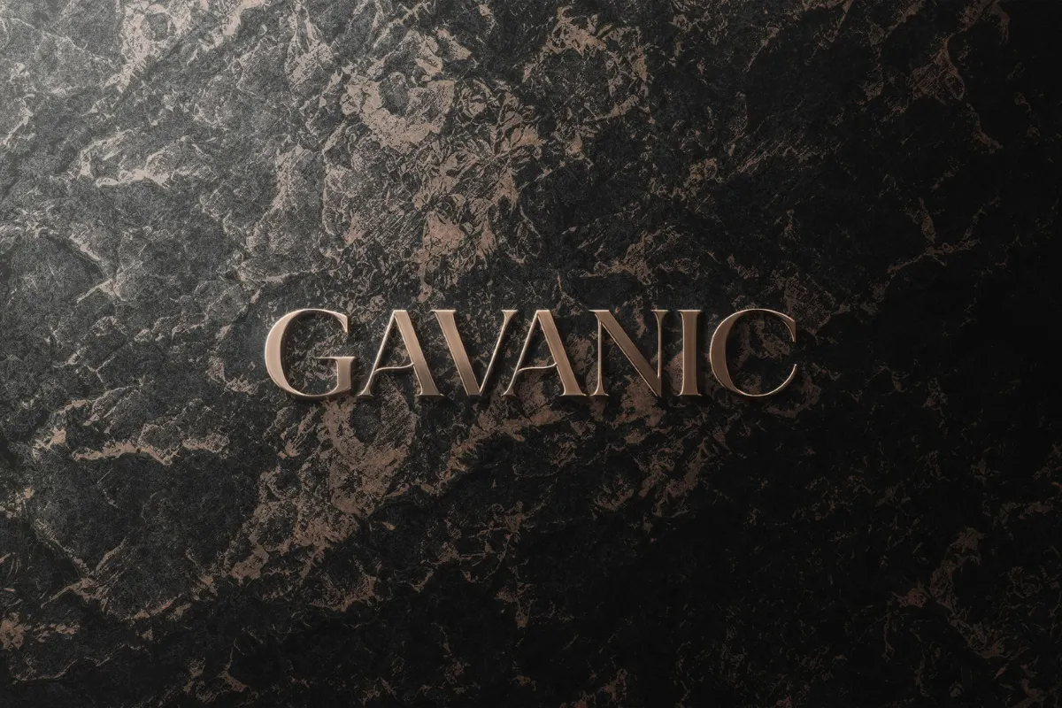 Marbled Stone Logo Mockup