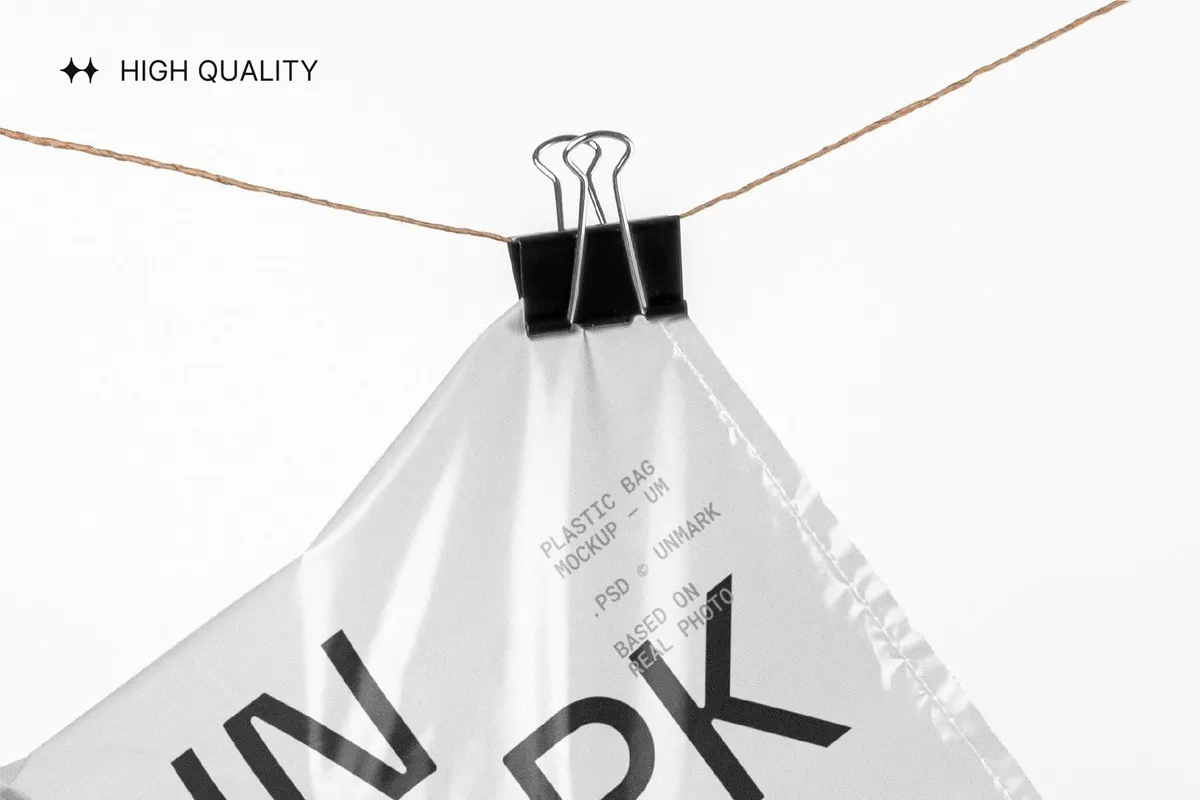 Plastic Mailing Bag Mockup
