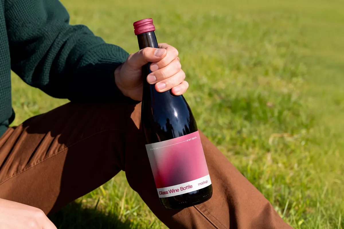 Wine Bottle Mockup
