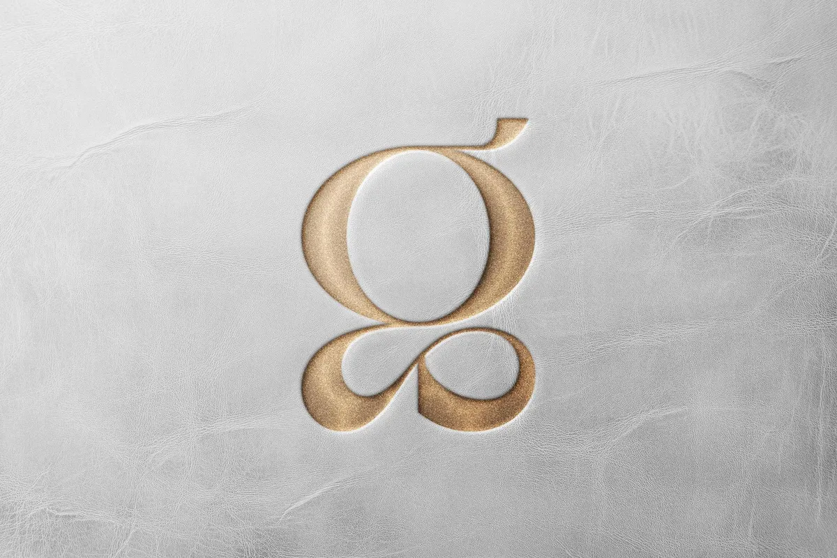 Leather Pressed Text & Logo Mockup