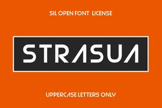 Strasua - 70s Industrial Font