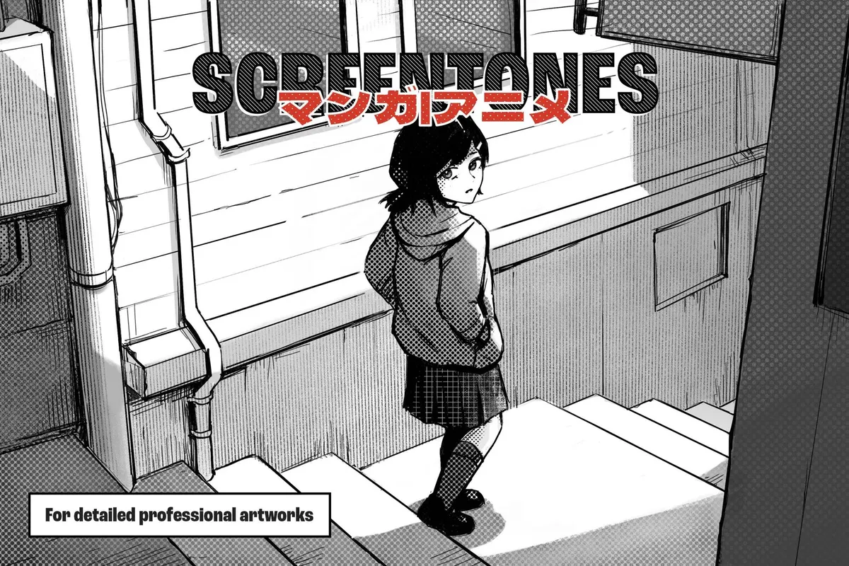 Manga Screentone Procreate Brushes