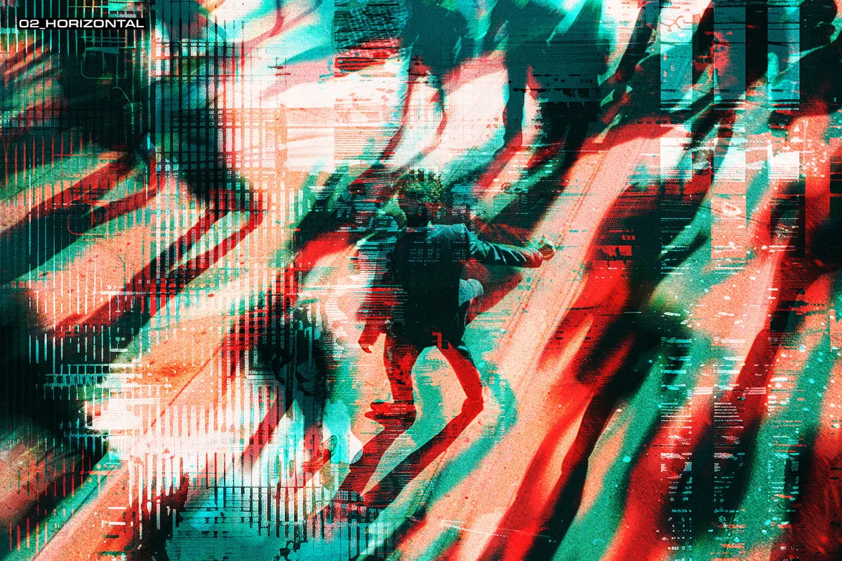 Glitch Distortion Photo Effects