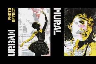 Urban Mural Poster Effect