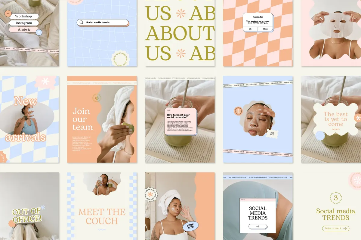 Aesthetic Instagram Template Kit