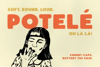 Potelé - Chubby Rounded Display Font