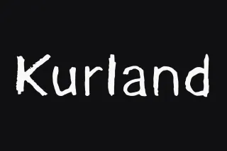 Kurland - Rough Brush Font