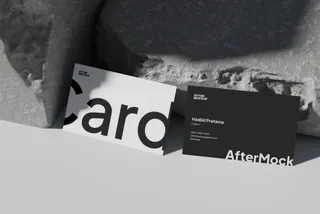 HASNIA Business Cards Duo Mockup