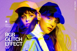 RGB Glitch Photo Effect