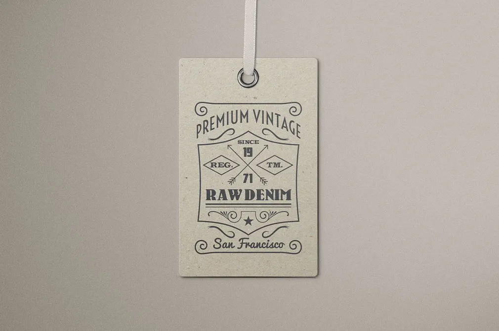 Apparel Tag Logo Mockup