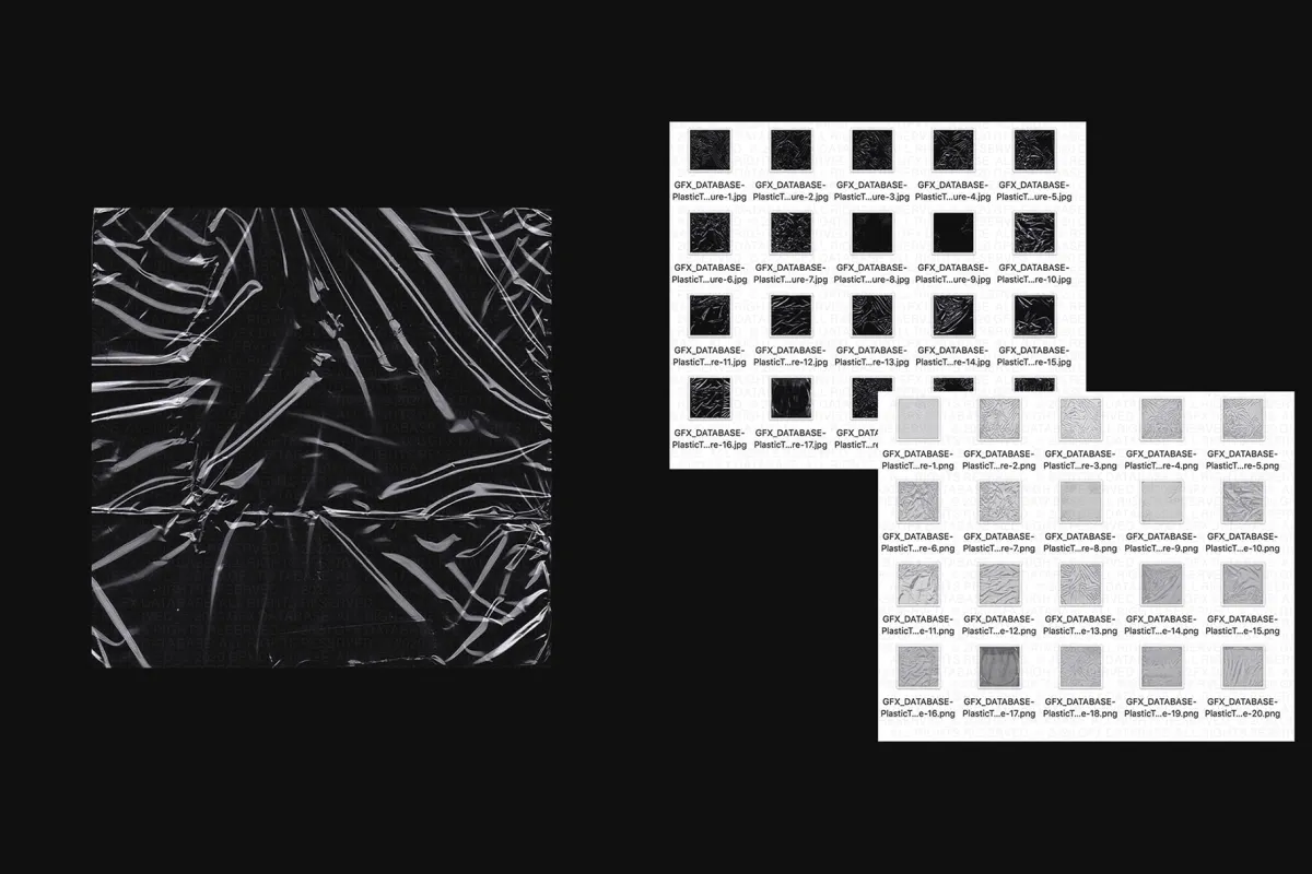 X20 Plastic Wrap Texture Pack