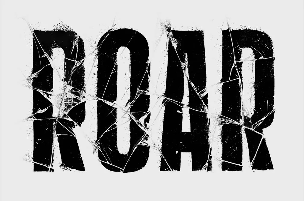 Crash Distortion Text Effect
