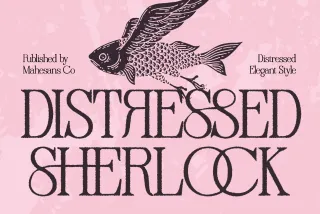 Distressed Sherlock — Vintage Editorial Serif Font